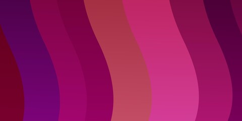 Light Pink, Yellow vector background with bent lines.