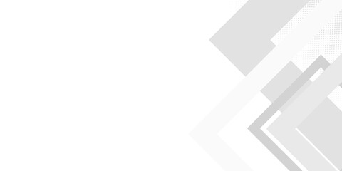 Simple abstract white square shape with futuristic concept background 