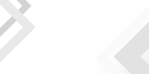 Grey white abstract background geometry shine and layer element vector for presentation design. White background with square element lines