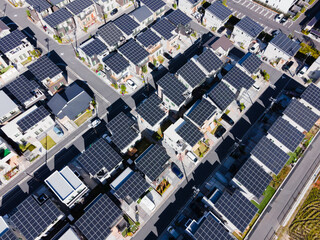 新興住宅地　ドローン