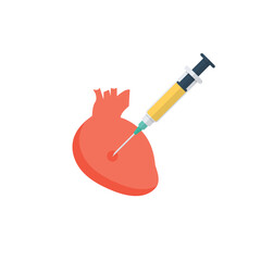 
Flat icon design of reanimation
