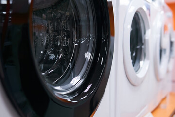 range of washing machines sold in a hardware store