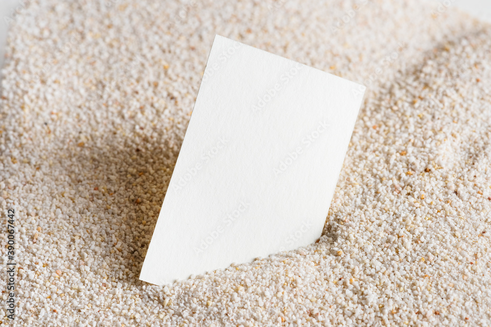 Poster white name card design element