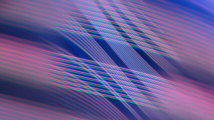 Vibrant moving light in purple and blue colors © Aleq Aleq/Wirestock
