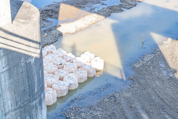 静岡県伊豆の国市　狩野川の護岸工事