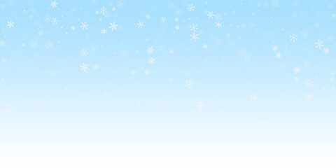 Sparse snowfall Christmas background. Subtle flyin