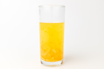 Citron tea on a white background