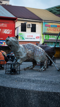 Cat Statue In Kuching Town