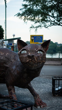 Cat Statue In Kuching Town