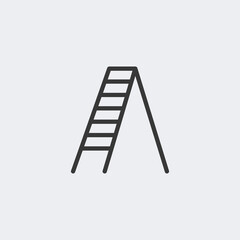 Ladder icon isolated on background. Stair symbol modern, simple, vector, icon for website design, mobile app, ui. Vector Illustration