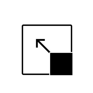 Simple icon of a drag file  illustration