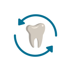 Tooth Renewal icon. Simple element from dentistry collection. Creative Tooth Renewal icon for web design, templates, infographics and more