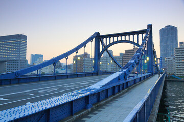清洲橋夕景夜景