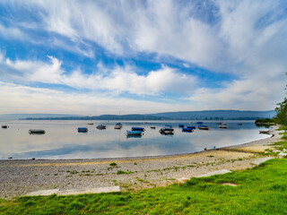 Radolfzell am Bodensee Baden-Württemberg nordwestlichen Ufer Bodensees Konstanz Singen Boot