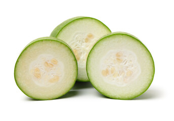 Winter melon on white background