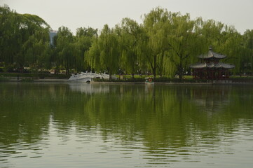 Fototapeta na wymiar The beautiful temples, parks and buildings from the Ming and Qing Dynasty in Beijing / Peking, China