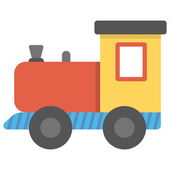 
Flat icon design of toy farm tractor
