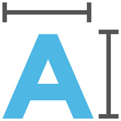 
A typography symbol also called font size adjustment
