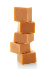 stack of caramel candies