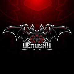 Venoshii devil esport mascot logo