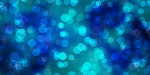 Light BLUE vector pattern with spheres.
