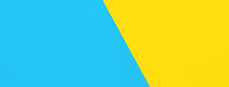 Abstract yellow, red and light blue color paper geometry composition banner background