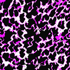 Obraz premium Hand Drawn Abstract Camouflage Cheetah Leopard Leather Animal Skin Geometric Shapes Repeating Vector Pattern Isolated Background
