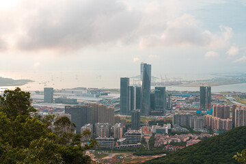 Fototapeta na wymiar view of the shenzheng city