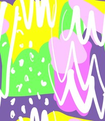 Abstract background . Hand drawn illustration. Modern design pattern. Vector
