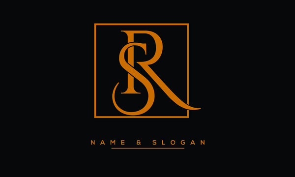 SR, RS, S, R  Abstract Letters Logo Monogram