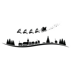 Fototapeta premium Merry christmas vector icon set. new Year illustration sign collection. winter symbol.