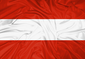 Austria national flag texture. Background for international concept. Simple waving flag.