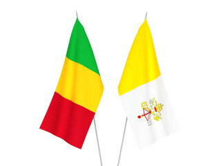 Mali and Vatican flags