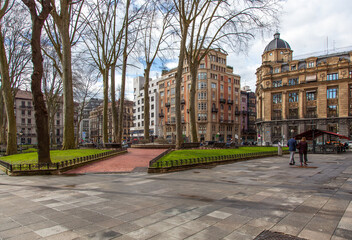 Jardines de Albia en Bilbao, Vizcaya, País Vasco