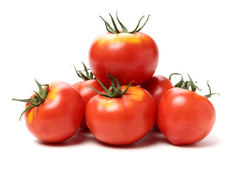 fresh tomato isolated on white background