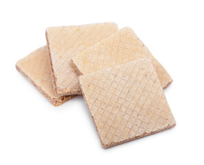Group of fresh square waffles bars