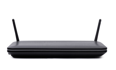 Black wi-fi router