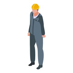 Architect student job icon. Isometric of architect student job vector icon for web design isolated on white background