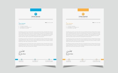 Unique Letterhead Template Modern Business Letterhead Design