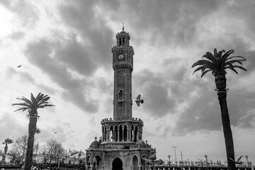 Obraz premium Travel concept photo. Turkey Izmir Konak Square historical old clock tower