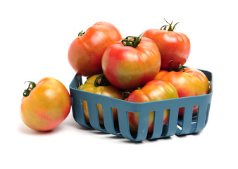 fresh tomato isolated on white background