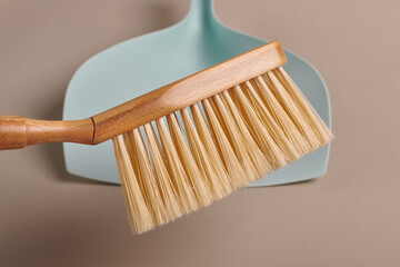 Dustpan and brush for house cleaning