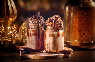 Chocolate Shake and Nuts Caramel Shakes