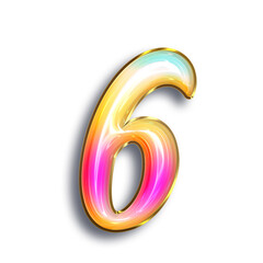 3D, Zahl, Nummer, Bunter, Luftballon, Geburtstag, Event, Jubiläum, Grafik, Design