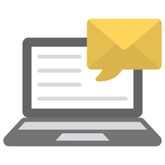 
Flat icon design of content marketing
