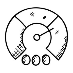 
A gauge to measure pressure or speed
