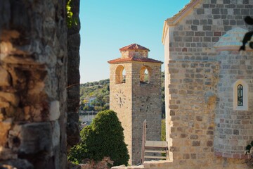 Stone buildings in the old town-museum Bar in Montenegro.