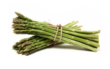 Asparagus on a white background