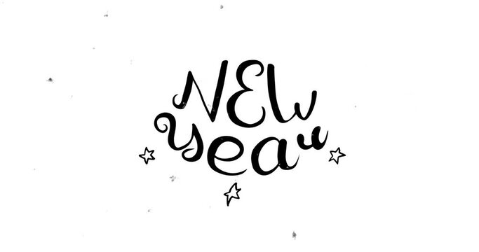 New year calligraphy.