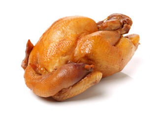Roast Chicken on white background